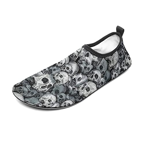 Skull Skeleton Water Shoes for Men Women Quick-Dry Aqua Socks Swim Beach Barefoot Yoga Sportwear Pool Camping