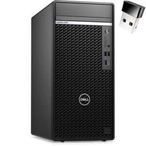 dell 2023 optiplex 7000 business tower desktop computer, 12th gen intel 12-core i7-12700, 32gb ddr5 ram, 1tb pcie ssd + 1tb hdd, ethernet, usb wifi adapter, keyboard and mouse, windows 11 pro