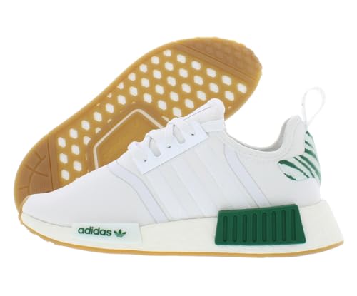 Adidas Women's NMD_R1 Sneaker (White/Forest Green, 9.5)