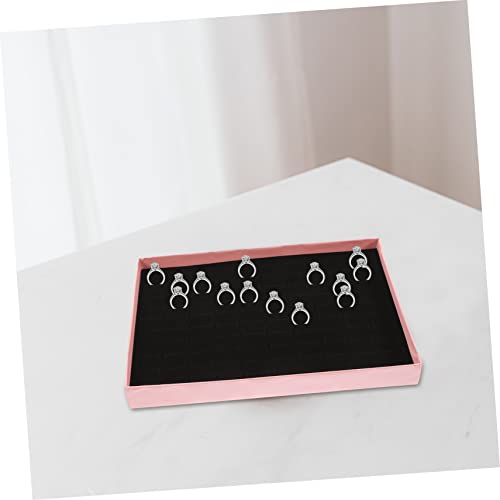 Cabilock Ring Display Tray 4pcs Simple Jewelry Tray Jewelry Display Soda Can Lids Ear Ring Insert Display Pad Ring Showcase Desk Tray Earings Paper Storage Tray Travel Earrings