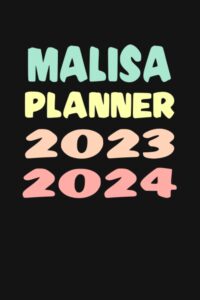 malisa: custom name weekly planner 2023-2024