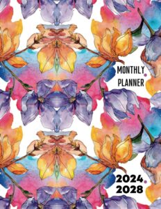 2024-2028 monthly planner 5 years: 60 months january 2023 to december 2028 calendar agenda organizer schedule and appointment notebook | large size: 8.5 x 11 with federal holidays
