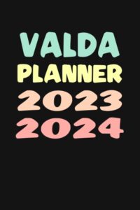 valda: custom name weekly planner 2023-2024