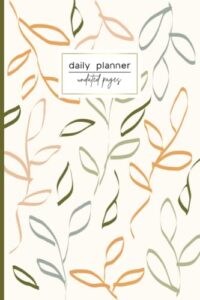 daily planner: 6" x 9" undated to do list agenda with hourly schedules, page a day organizer for time management & productivity, with yearly calendar 2023-2024