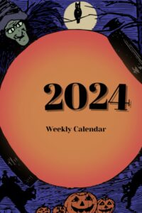 2024 calendar, weekly planner, personal organizer, 126 pages