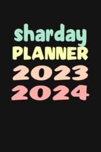 sharday: custom name weekly planner 2023-2024