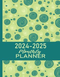 2024-2025 monthly planner: 24 months from january 2024 to december 2025 (abstract cover design)