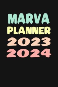 marva: custom name weekly planner 2023-2024