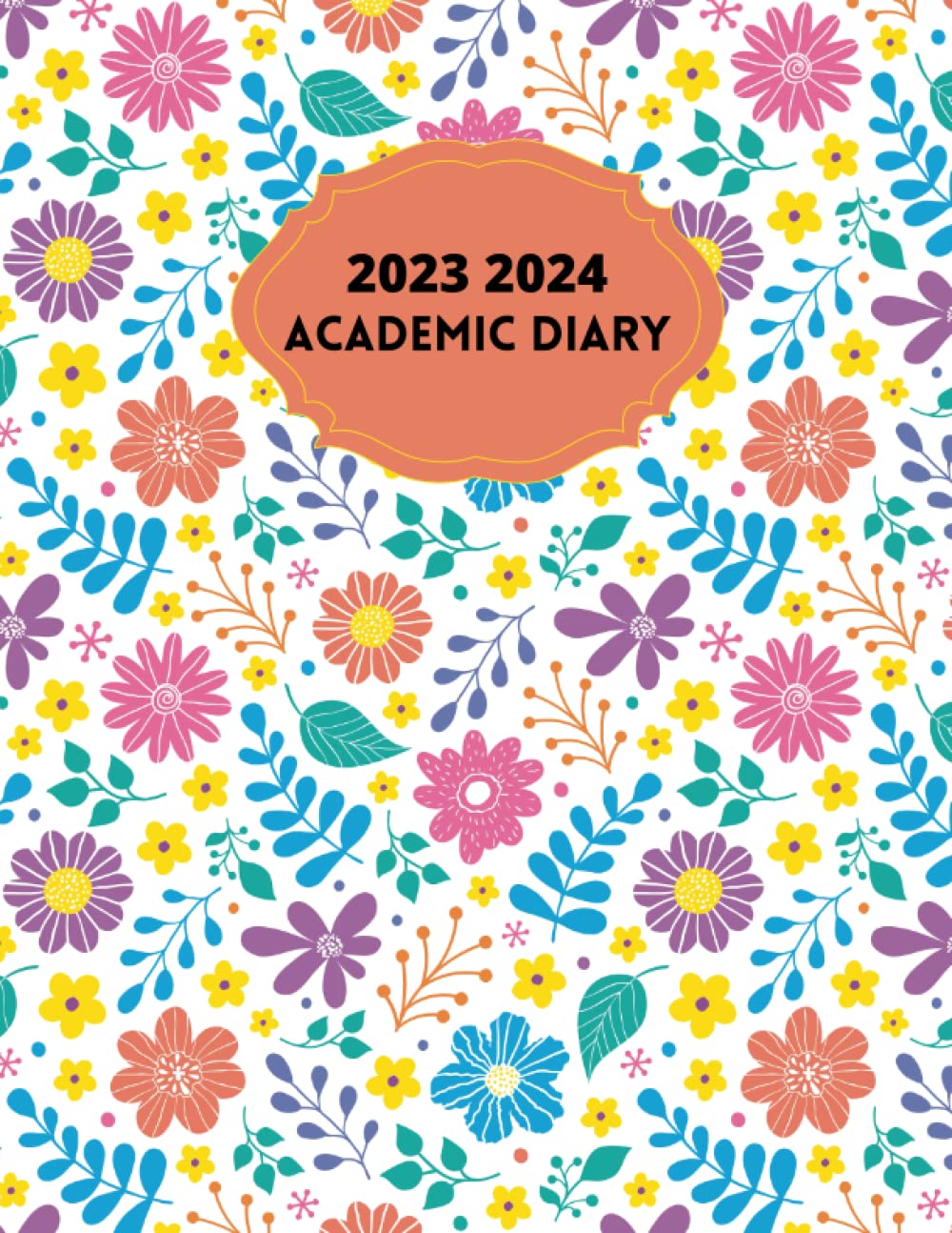 A4 Academic Diary 23-24 week to view: 2023-2024 Teacher Planner July to June, Simple and large Teacher Planner 2023 2024