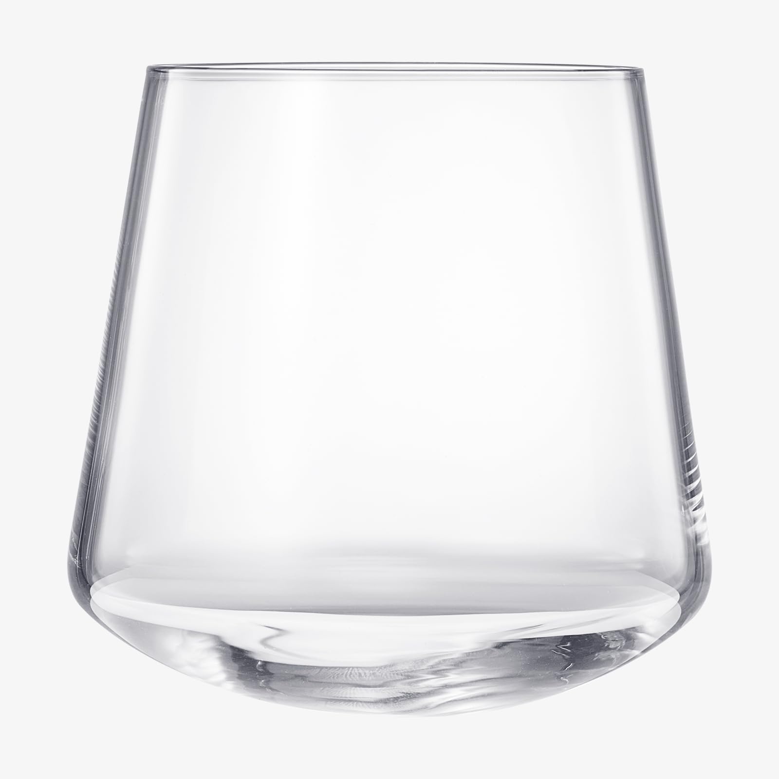 Rotating Rolling Un-Spillable Stemless Spinning Aerating Wine Glasses | Set of 2 | Spill-Proof Wine Glass, No Stem Tilted Glassware for Whiskey, Champagne, Cocktail, Water, Gift For Her, Him 13.5OZ