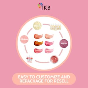 TKB Lip Gloss Base (Flexagel M) | Ready-to-Wear| Moisturizing, High Shine, Crystal Clear, Vegan and Cruelty free| Made in USA. (11 oz (2 of 5.5 oz bag))