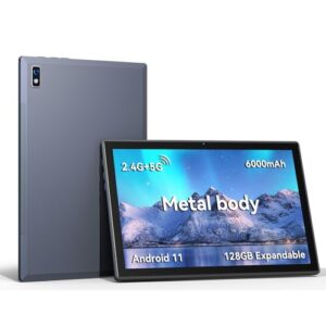 android tablet: 6000mah learning tablet, all metal body, quad core tableta, 5g dual wifi, 128gb expand, 5mp+2mp camera, google gms certification, tableta (leopad10s)