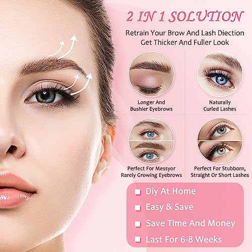 Lash Lift Kit & Eyelash Perm Kit for Solon at Home, Professional Eyelash Curling Lash Extension Set, Including Eyelash Glue, 5 Size Lift Pads, Eye Gel Patchs, Lash Brush and Accessories