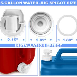 5-Gallon Water Jug Spigot, Water Carrier Jug Replacement Faucet Assy Kit. Compatible with Coleman 5 Gallon Water Carrier Model 5620 Blue 5-Gallon Chiller. Easy replacement Durable 5-Gallon Faucet Assy