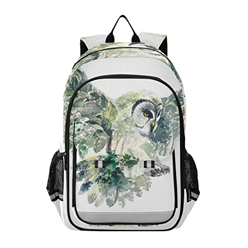 ALAZA Forest Owl Animal Laptop Backpack Purse for Women Men Travel Bag Casual Daypack with Compartment & Multiple Pockets