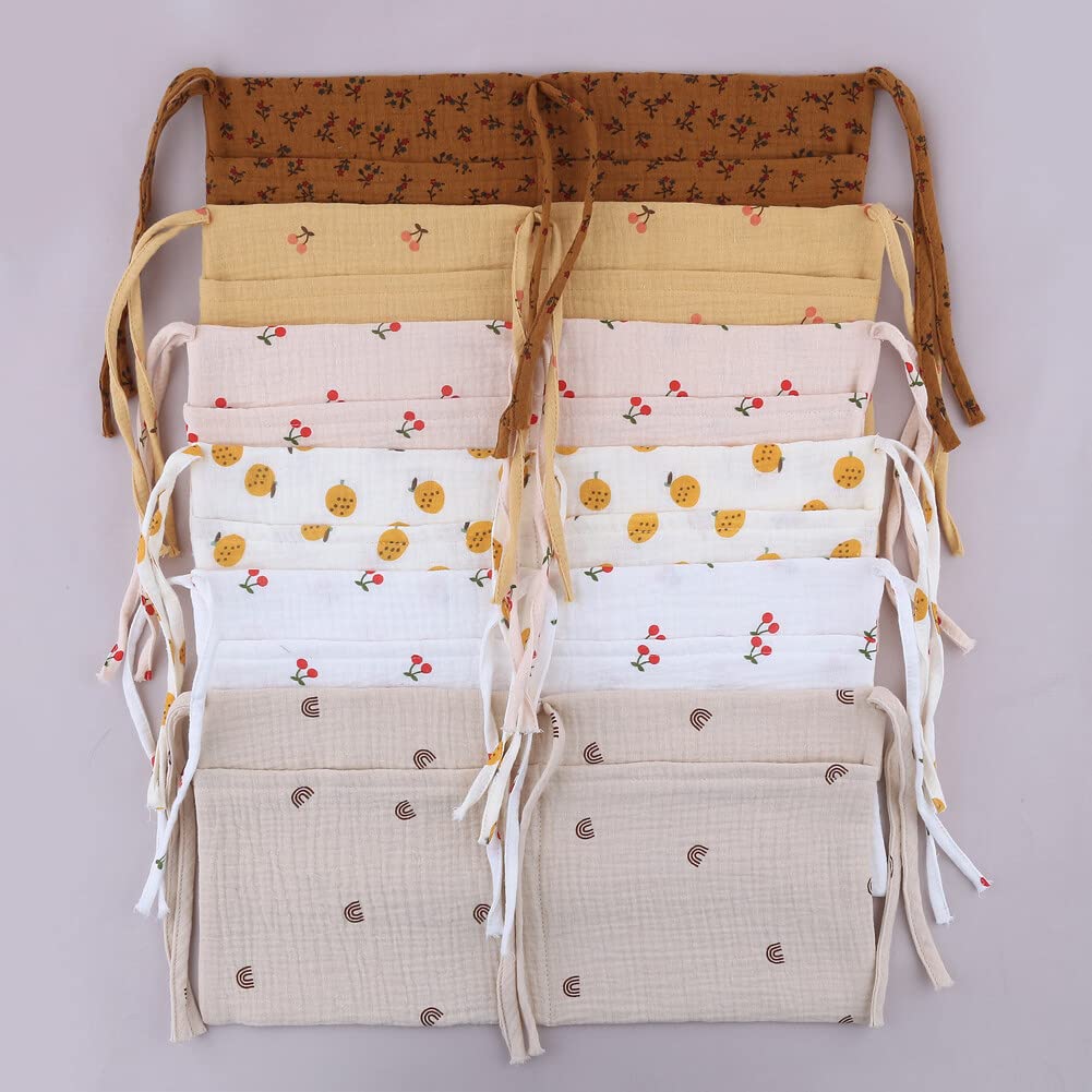 Eforcase Baby Crib Organizer Cot Caddy Bed Storage Bag 2 Pockets Hanging Diaper Nursery Organizer Bed Hanging Organizer Bag