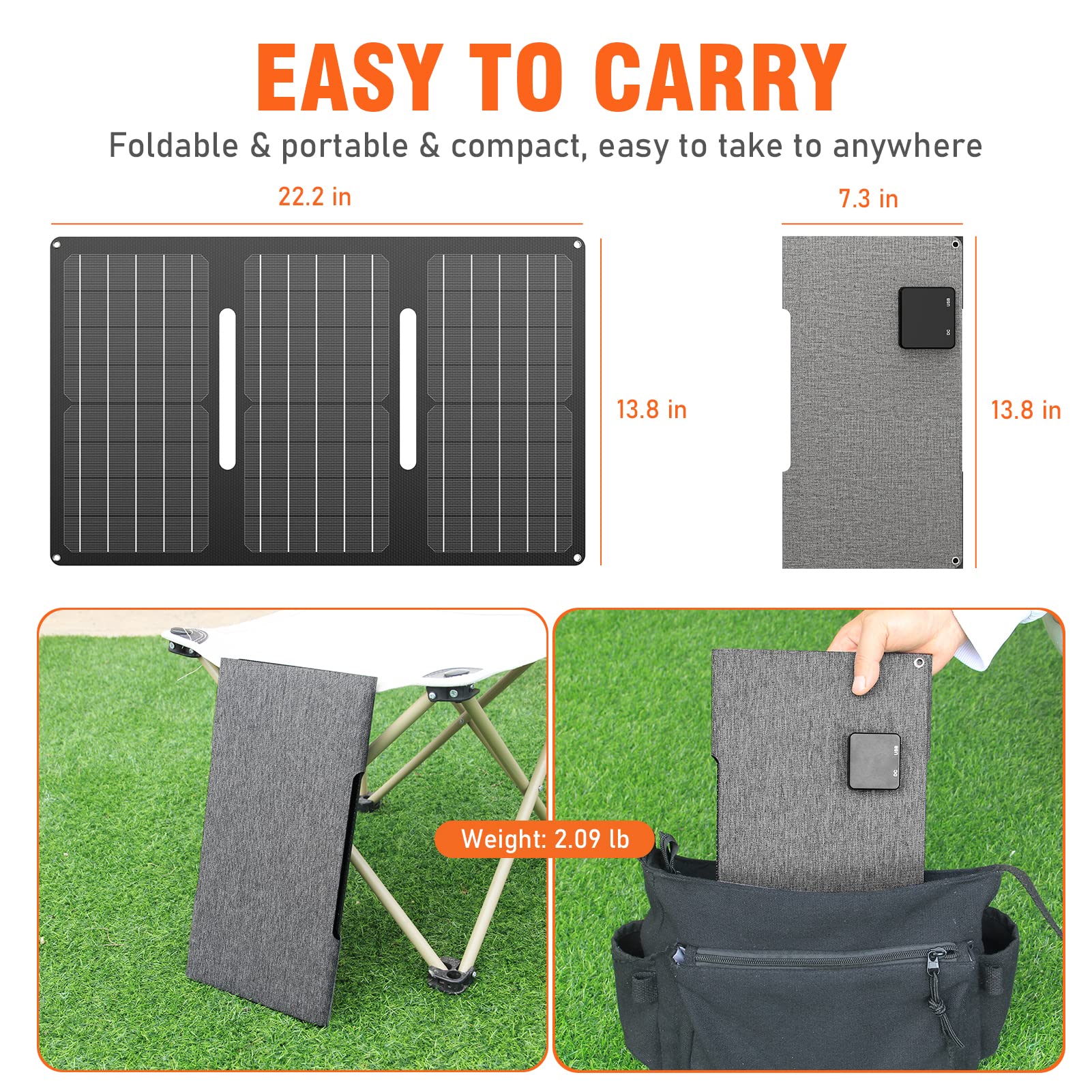 Power Bank with AC Outlet 26400mAh Battery Pack 97Wh Portable Laptop Charger QC 3.0 Portable Power Station & 30W Portable Foldable Solar Panel Charger for Outdoor Camping Solar Battery Charger12 Volt