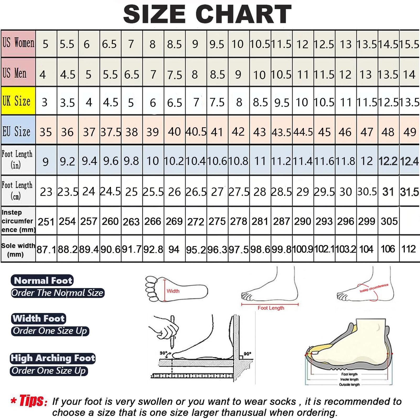 Women Slip On Shoes with Arch Support,Adjustable Closure Lightweight Breathable Swollen Feet Walking Edema Sneakers Men 4.5/Women 5.5 Black