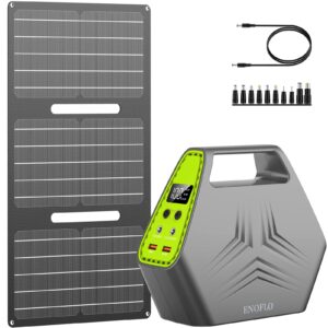 portable power station 97wh portable laptop chargers with 30w portable foldable solar panels charger for outdoor camping solar battery chargers