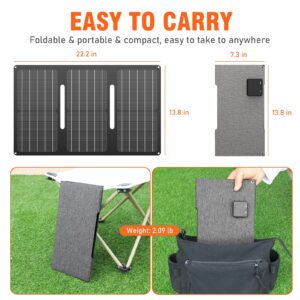 Portable Power Station 97Wh Portable Laptop Chargers with 30W Portable Foldable Solar Panels Charger For Outdoor Camping Solar Battery Chargers