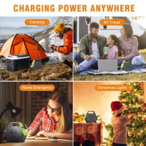 Portable Power Station 97Wh Portable Laptop Chargers with 30W Portable Foldable Solar Panels Charger For Outdoor Camping Solar Battery Chargers