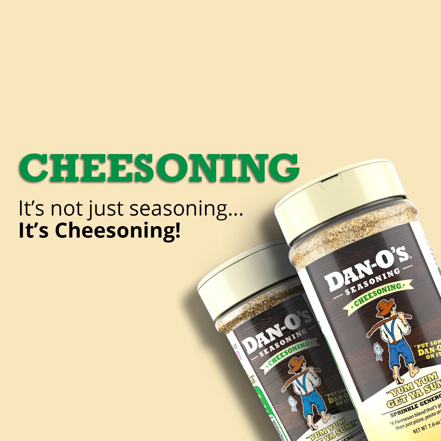 Dan-O's Cheesoning Seasoning | Medium Bottle | 1 Pack (7.6 oz)