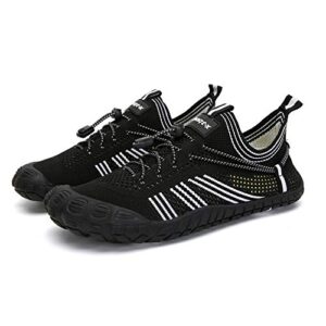 womens and mens water shoes barefoot quick-dry beach pool shoes hiking shoes for surf swim water sport black