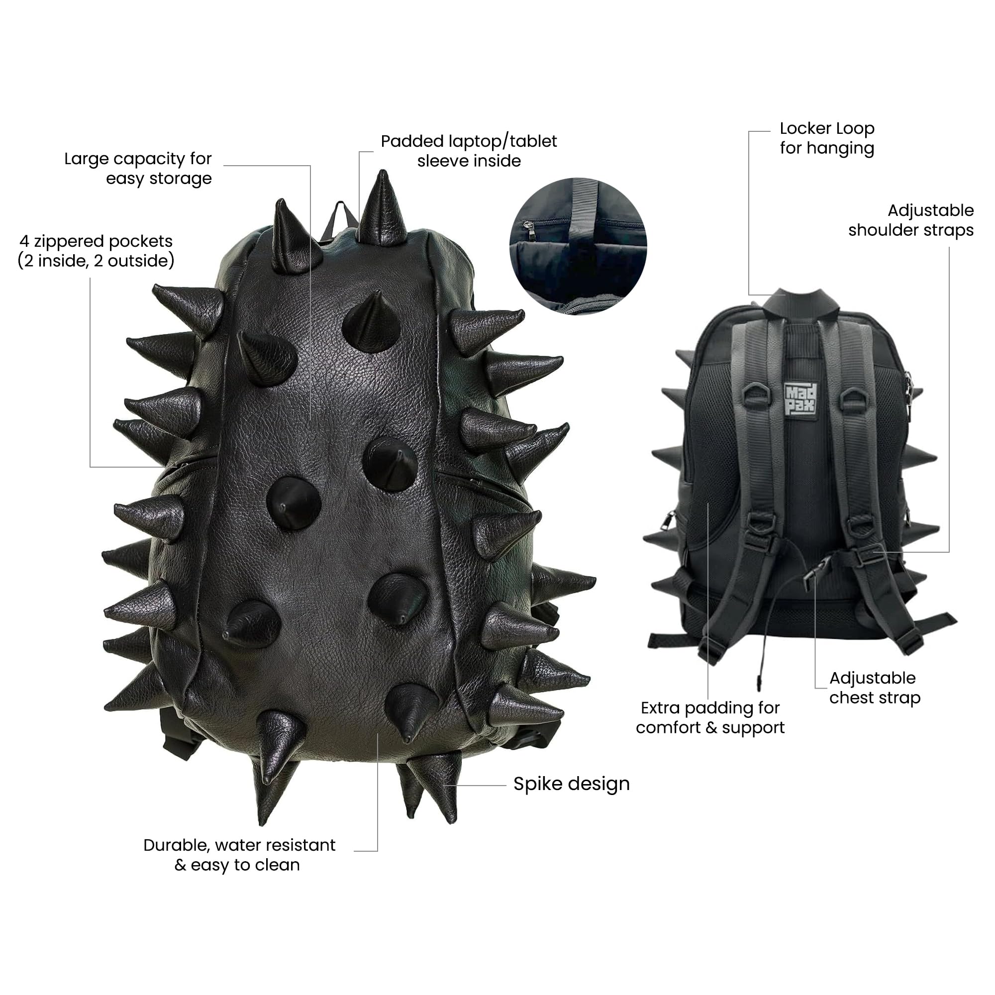 MadPax Spike Backpack: Got Your Black