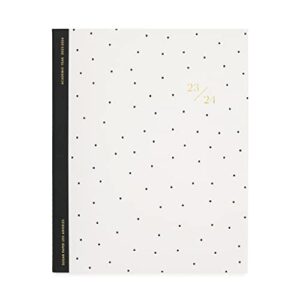 sugar paper 2023-2024 academic monthly planner, cream pindot, monthly layouts, august '23 - july '24, monthly agenda, 8" x 10"