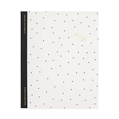 Sugar Paper 2023-2024 Academic Monthly Planner, Cream Pindot, Monthly Layouts, August '23 - July '24, Monthly Agenda, 8" x 10"