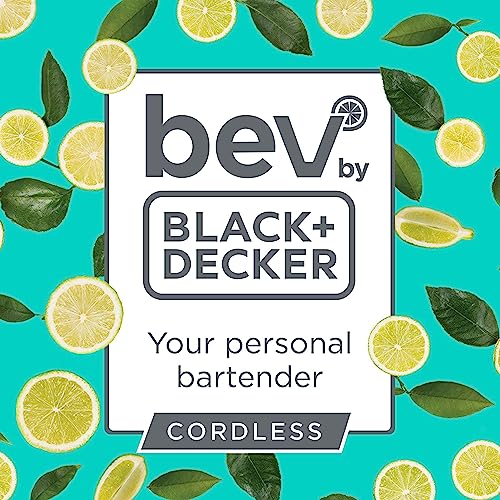 BLACK+DECKER bev by BLACK+DECKER Cordless Cocktail Maker Machine and Drink Maker for Bartesian capsules (BCHB101)