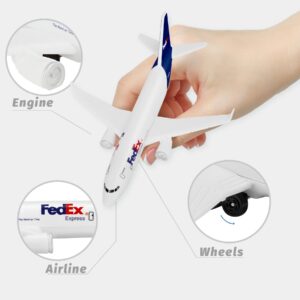 Joylludan Model Planes FedEx Model Airplane Plane Aircraft Model for Collection & Gifts