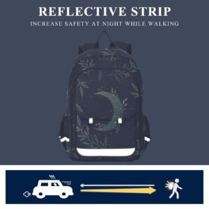 ALAZA Space Stars Constellations Herbs Casual Backpack Bag Travel Knapsack Bags