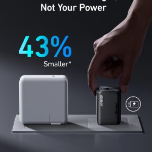 Anker Prime 100W USB C Charger, Anker GaN Wall Charger, 3-Port Compact Fast PPS Charger, for MacBook Pro/Air, Pixelbook, iPad Pro, iPhone 14/Pro, Galaxy S23/S22, Note20, Pixel, Apple Watch, and More