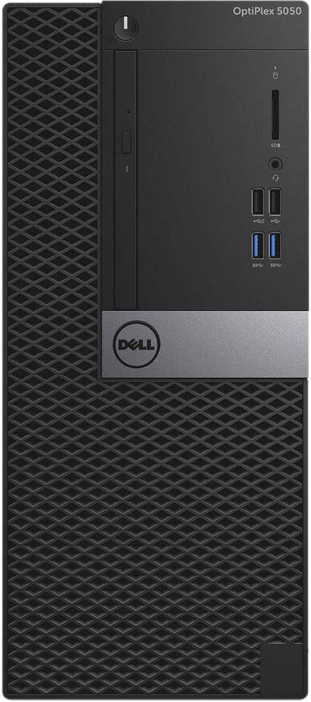 Dell OptiPlex 5050 Mini Tower Desktop Computer (with RGB Keyboard), Intel i5-7500 3.8GHz, 16GB DDR4, 512GB SSD, WiFi, Bluetooth, Home/Office PC, Windows 10 Pro 64 Bit English/Spanish/French (Renewed)