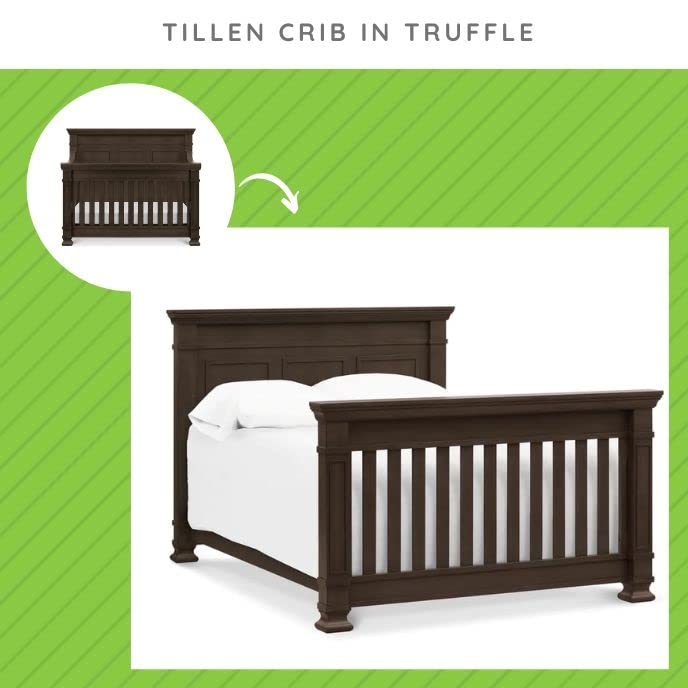 Full-Size Conversion Kit Bed Rails for Franklin & Ben Cribs | Multiple Finishes Available (Truffle)