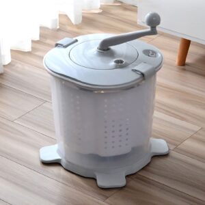 Mini Portable Manual Washer Home Dorm Gray Lingerie Washer Underwear Washing Machine Compact Size for Small Apartment Owners College Students Travelers