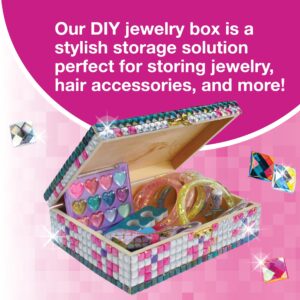 PURPLE LADYBUG DIY Sparkly Girls Jewelry Box for Girls 8-12 Yrs Old - Fun 10 9 8 7 6 Year Old Girl Birthday Gift Idea & Crafts for Girls 8-12 - Girl Toys 8-10, Arts and Crafts for Kids Ages 6-8 Girls