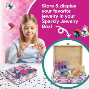PURPLE LADYBUG DIY Sparkly Girls Jewelry Box for Girls 8-12 Yrs Old - Fun 10 9 8 7 6 Year Old Girl Birthday Gift Idea & Crafts for Girls 8-12 - Girl Toys 8-10, Arts and Crafts for Kids Ages 6-8 Girls