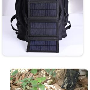 ZTOWES Outdoor Solar Foldable Charging Pack 15W USB 5V Output Waterproof Sunscreen Aging Resistance Foldable and Easy to Carry Where There is Light There is Electricity
