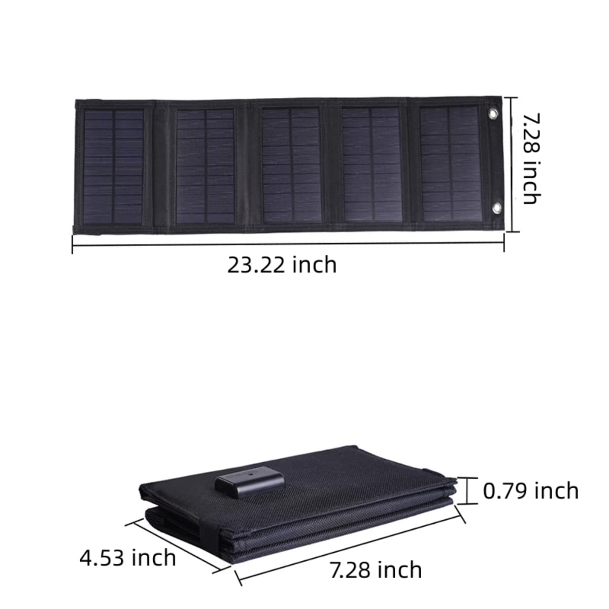 ZTOWES Outdoor Solar Foldable Charging Pack 15W USB 5V Output Waterproof Sunscreen Aging Resistance Foldable and Easy to Carry Where There is Light There is Electricity