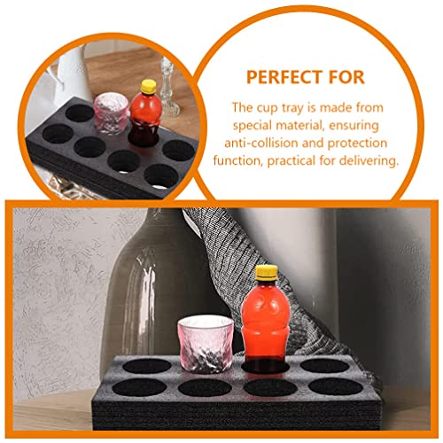 UPKOCH 2pcs Pearl Cotton Cup Holder Coffee Carrier take Out Cup Holder Drink Cup Carrier Tray Drink Cup Holder for car Cup Holders Outdoor epe Pearl Cotton Foam Accessories