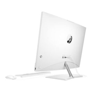 HP Pavilion All-in-One Desktop, 27" Full HD Display, AMD Ryzen 5 5625U Processor, HDMI, 64GB RAM, 1TB SSD, RJ-45, Wi-Fi 6, Windows 11 Home, Wired KB & Mouse, White