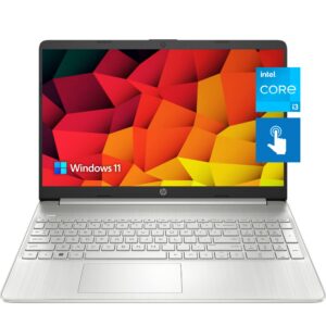 hp newest pavilion 15.6" hd touchscreen anti-glare laptop, 16gb ram, 256gb ssd storage, intel core processor up to 4.1ghz, up to 11 hours long battery life, type-c, hdmi, windows 11 home, silver