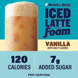 Maxwell House Vanilla Iced Latte Single Serve Instant Coffee Beverage Mix (Six, 1oz. Packets)