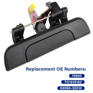 Premium Tailgate Handle Liftgate Latch Handle Compatible with Toyota Tacoma 1995-2004 Pickup,Replace# TO1915102, 6909035010, 69090-35010,Textured Black