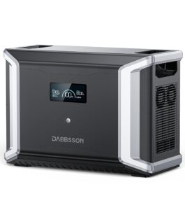 dabbsson extra battery dbs3000b, 3000wh external ev lifepo4 battery compatible with dbs2300, portable extra battery for rv, outdoor camping, home use, emergency