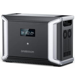 Dabbsson Extra Battery DBS3000B, 3000Wh External EV LiFePO4 Battery Compatible with DBS2300, Portable Extra Battery for RV, Outdoor Camping, Home Use, Emergency