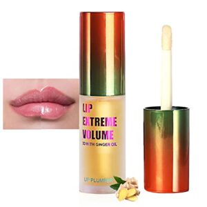 rosarden lip plumper extreme - plumping lip gloss - clear lip plump gloss -lip enhancer plumper - lip moisturizer for dry lips - lip filler plumper - volumize lips instantly for thicker & fuller lips