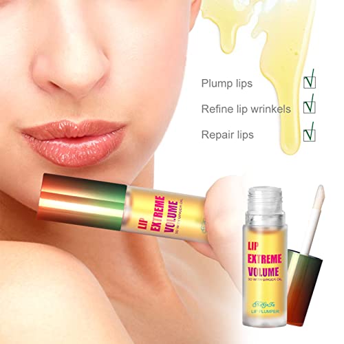 Rosarden Lip Plumper Extreme - Plumping Lip Gloss - Clear Lip Plump Gloss -Lip Enhancer Plumper - Lip Moisturizer for Dry Lips - Lip Filler Plumper - Volumize Lips Instantly for Thicker & Fuller Lips